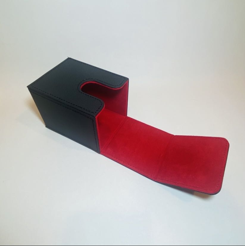 レザーデッキケース レッド ブラック