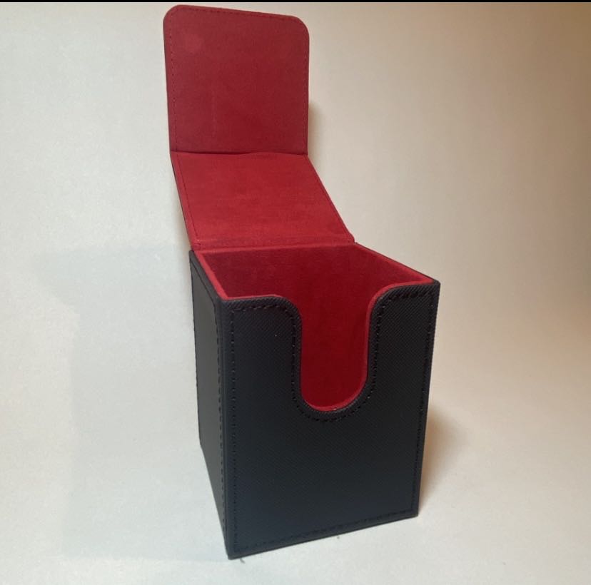 レザーデッキケース レッド ブラック