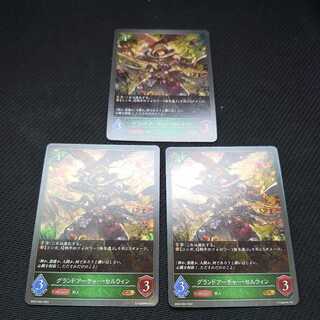 グランドアーチャー・セルウィン 3枚セット 進化前 黒銀のバハムート