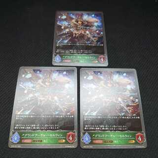 グランドアーチャー・セルウィン 進化後 3枚セット 黒銀のバハムート