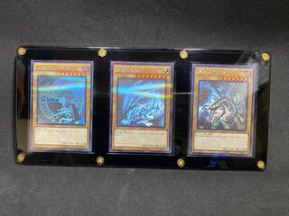 Set of 3] Yu-Gi-Oh! Blue-Eyes White Dragon Black Magician Red-Eyes Black Dragon Holo-Holo-Para Collection Retired