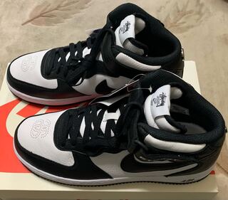 ステューシー × ナイキ エアフォース1 ミッド "ブラック アンド ライトボーン" 28cm