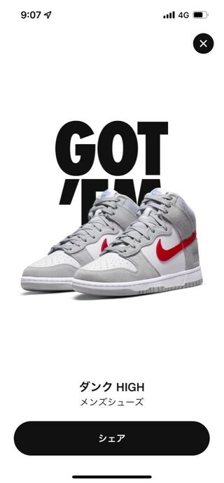 ナイキ ダンク ハイ レトロ SE アスレチック クラブ "ライト スモーク グレー アンド ジム レッド 27.5cm