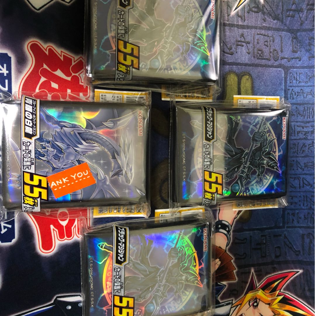 遊戯王 公式 スリーブ ブラックマジシャン 3個セット 1枚