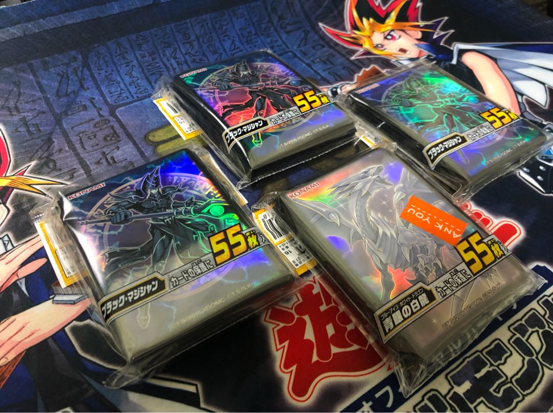 遊戯王 公式 スリーブ ブラックマジシャン 3個セット 1枚