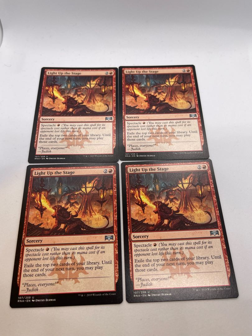 Light Up the Stage, set of 4, Uncommon 107/259