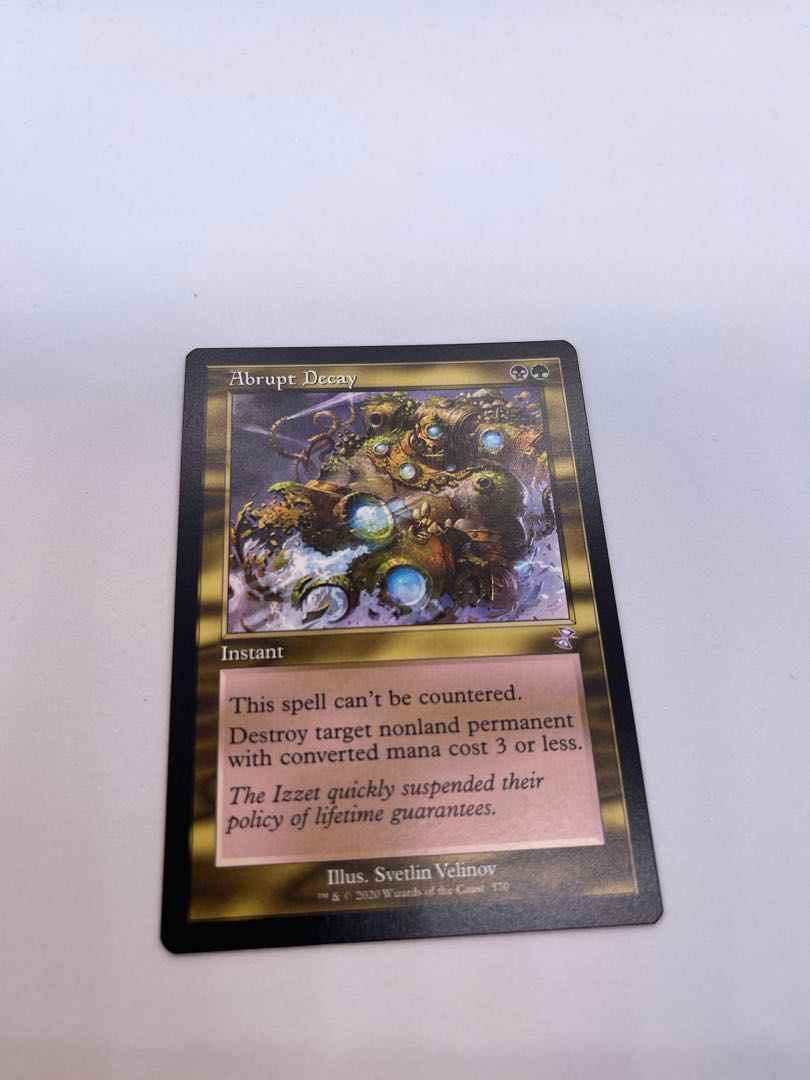 Abrupt Decay Bonus 370/289