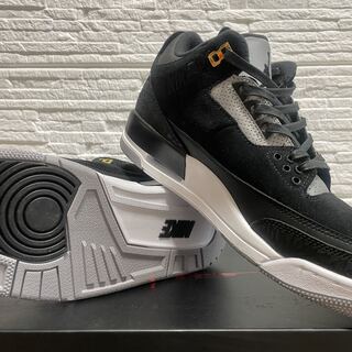 Nike Air Jordan 3 Retro "Tinker Black Cement Gold" 26.5cm