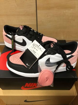 ナイキ エアジョーダン1 ロー OG "ブリーチド コーラル" 26cm