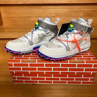 オフホワイトXエアフォース1ミッド　ホワイト27.５cm 27.5cm