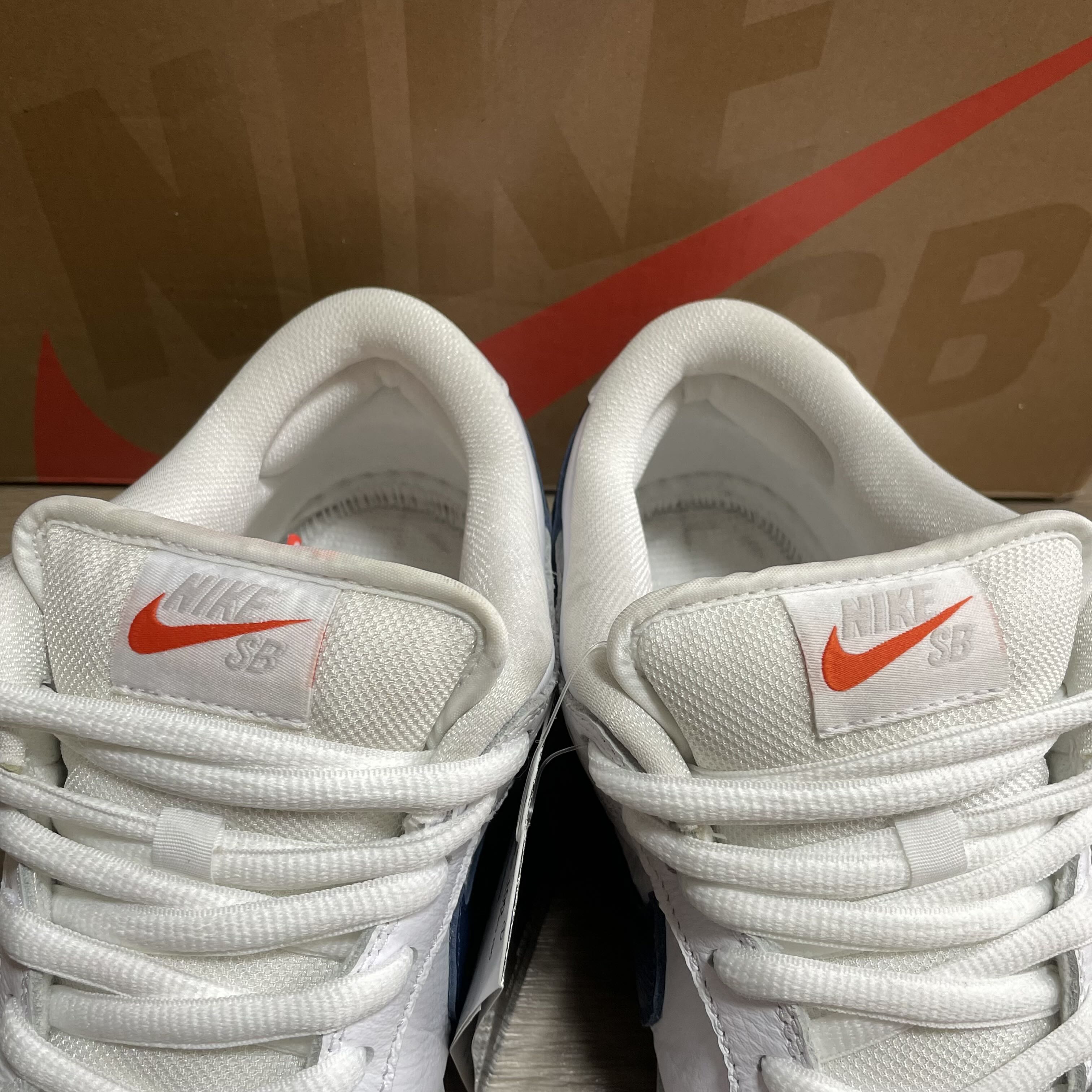 NIKE SB DUNK LOW PRO ORANGE LABEL "WHITE/NAVY" 26.5cm