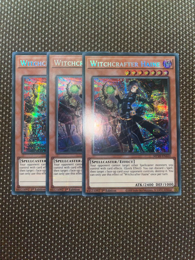 Yu-Gi-Oh Witchcrafter Haine EU Version (English) Siku 1st 3 copies