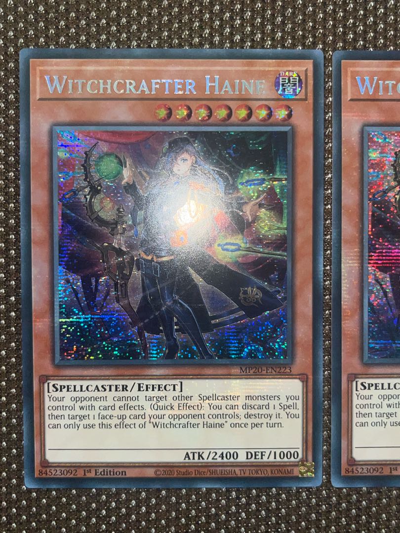 Yu-Gi-Oh Witchcrafter Haine EU Version (English) Siku 1st 3 copies