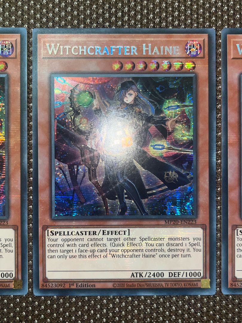 Yu-Gi-Oh Witchcrafter Haine EU Version (English) Siku 1st 3 copies