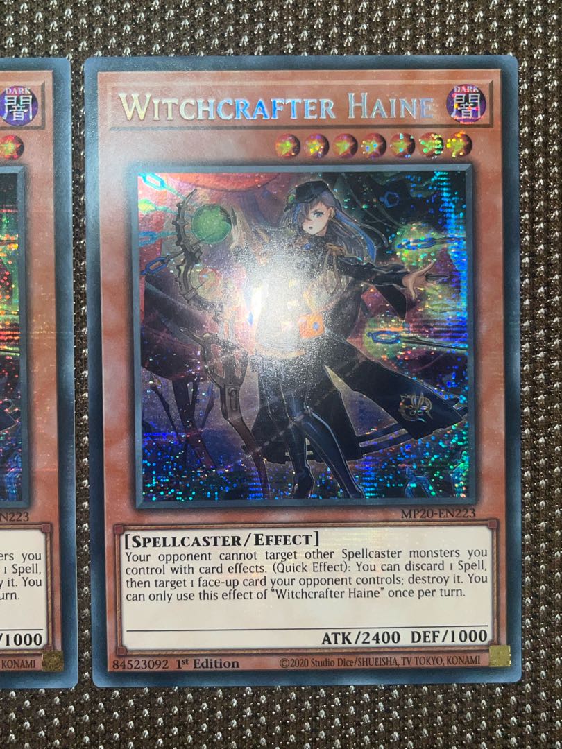Yu-Gi-Oh Witchcrafter Haine EU Version (English) Siku 1st 3 copies