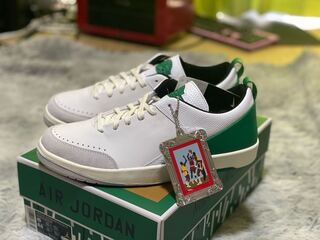 Nike AirJordan2 Low"White and Malachite" 27cm