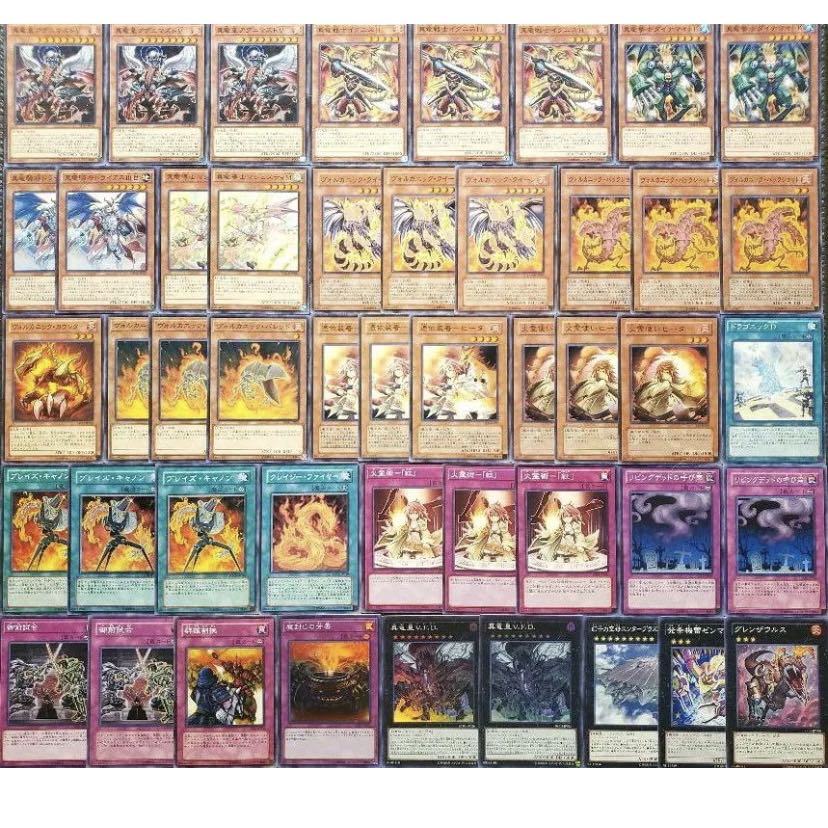 遊戯王【ヴォルカニック】デッキ 火霊使いヒータ スリーブ付 c