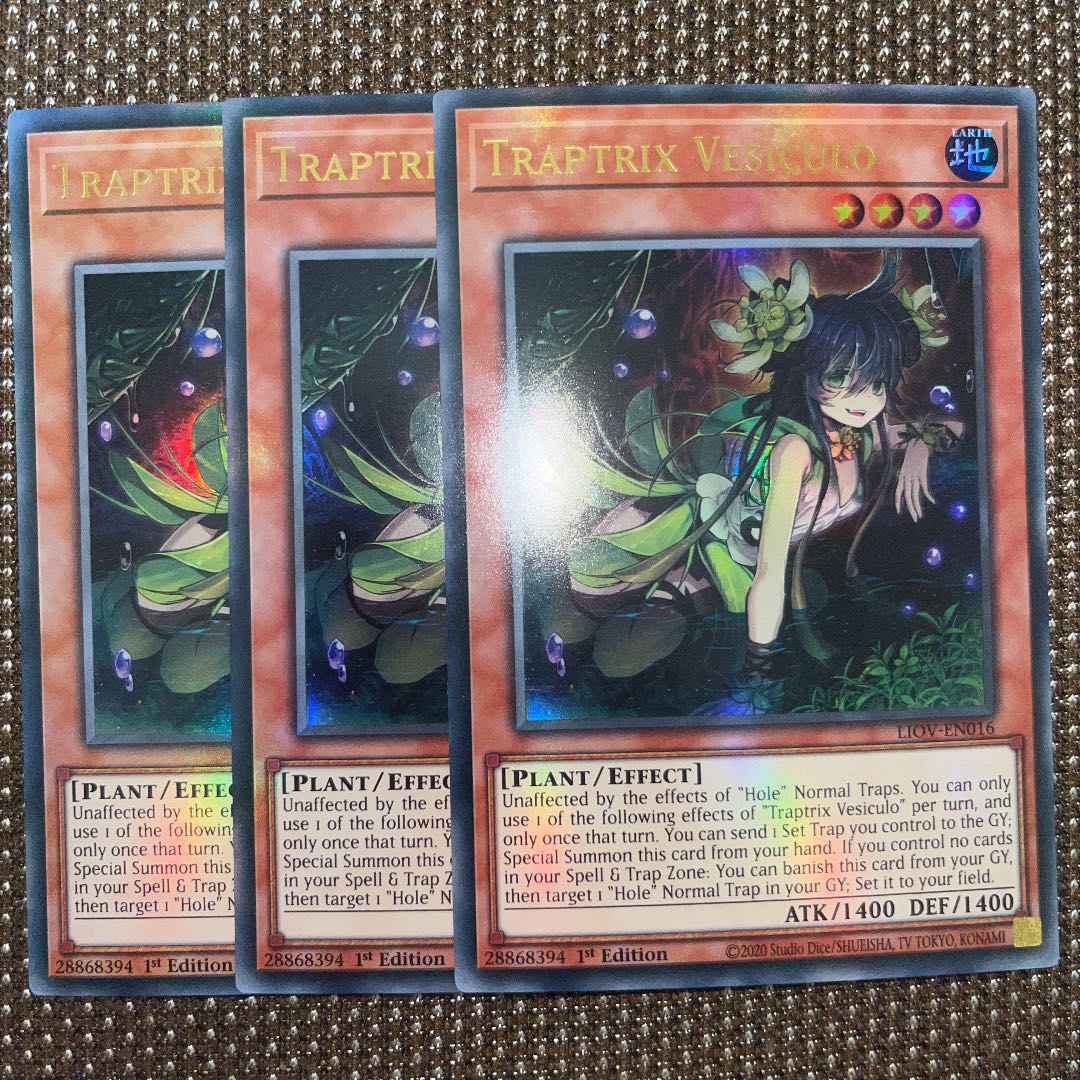 Yu-Gi-Oh Traptrix Vesiculo EU Edition (English) Ultra 1st 3 copies