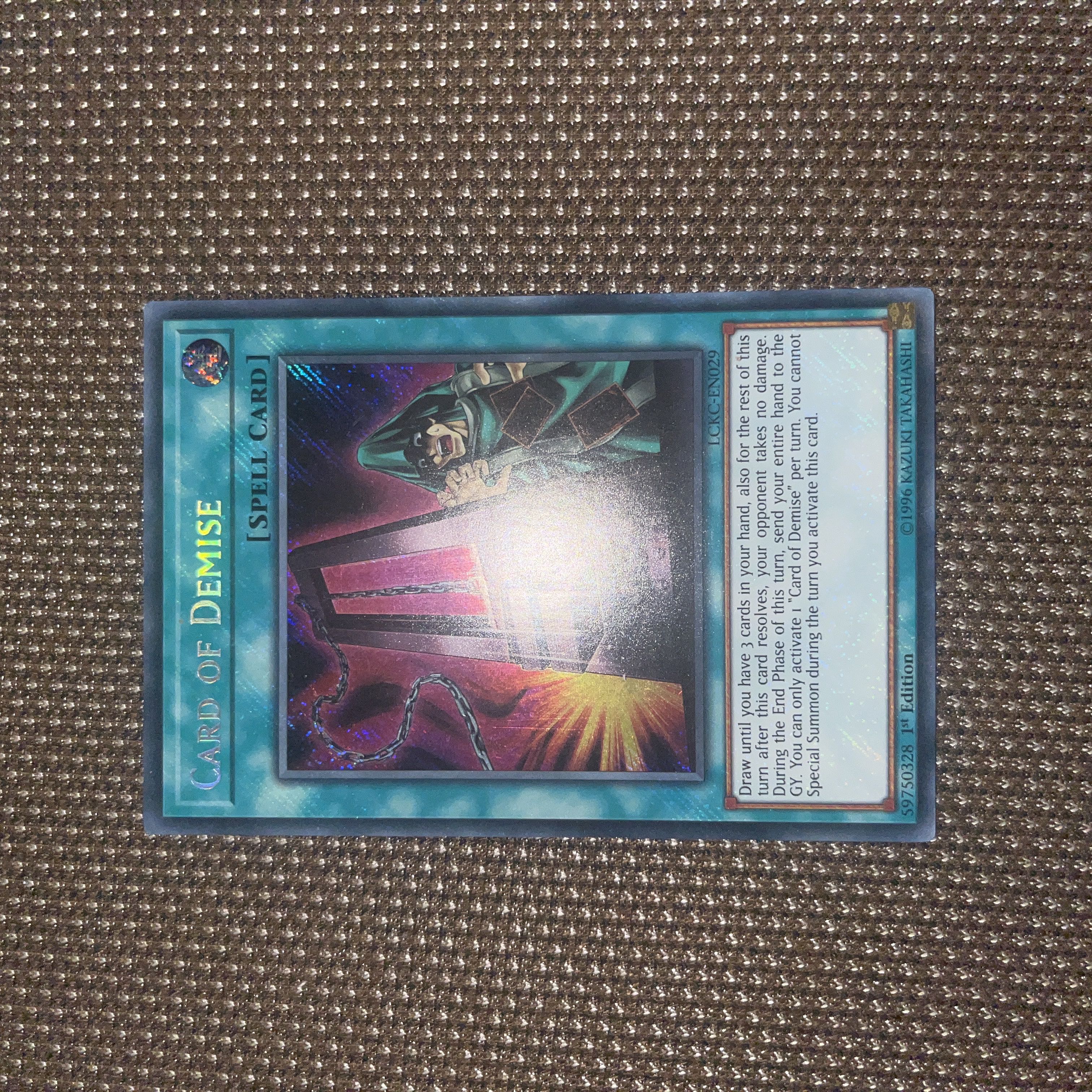Yu-Gi-Oh! Card of Demise EU Version (English) Siku 1st 1 copy