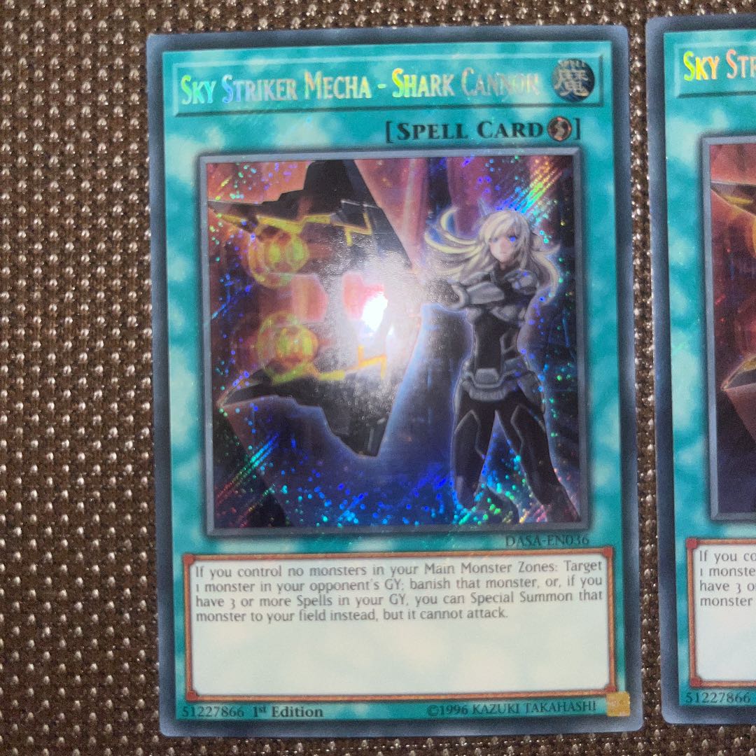 Yu-Gi-Oh Sky Striker Mecha - Shark Cannon EU Version (English) Siku 1st 2 copies