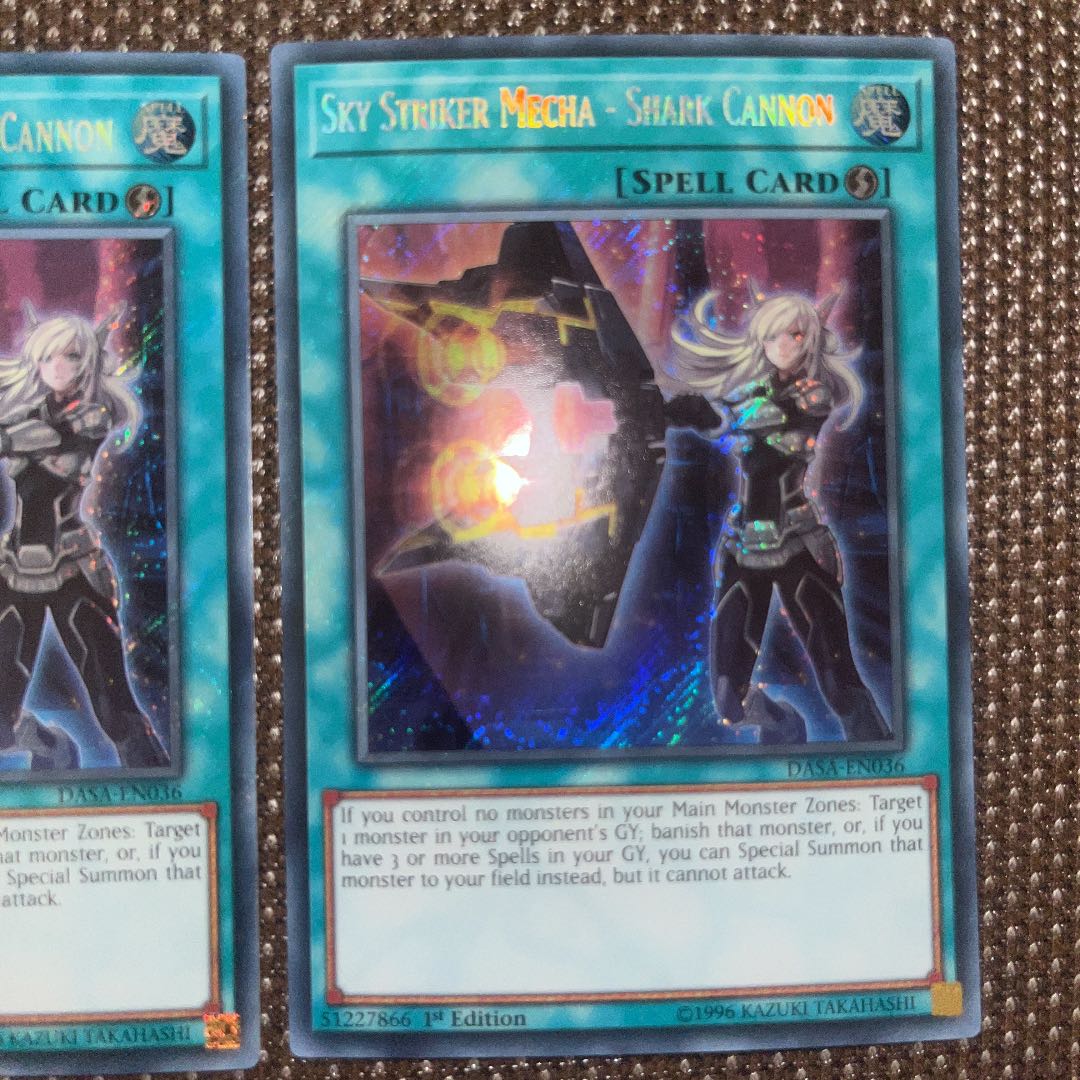 Yu-Gi-Oh Sky Striker Mecha - Shark Cannon EU Version (English) Siku 1st 2 copies