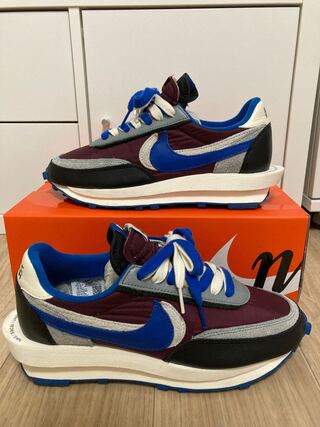 UNDERCOVER × sacai × Nike LD Waffle "Night Maroon/Pale Ivory-Ground Grey-Team Royal" 27cm