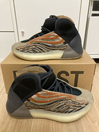 ADIDAS YZY QNTM "FLASH ORANGE" 26.5cm