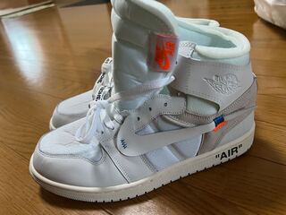 NIKEエアジョーダン1オフホワイト 28cm