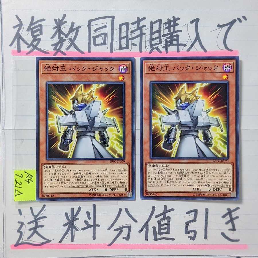 Discount on shipping when purchasing multiple items at the same time] Absolute King Back Jack Normal x 2