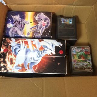 Pokemon cards, consignment of retired items, a box of cardboard boxes, sold in bulk