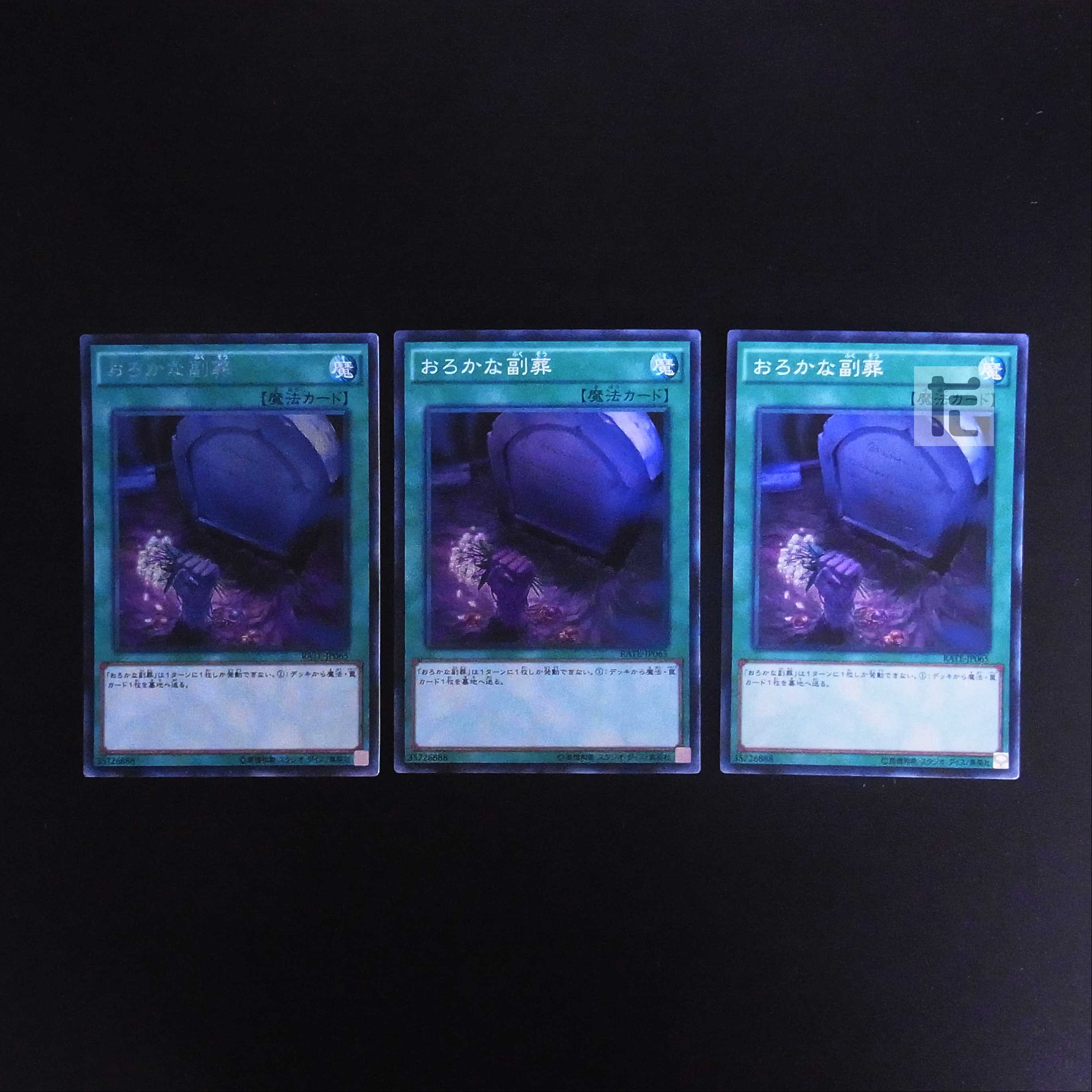 Foolish Burial Goods RATE Super/Sicre, set of 3 /Managed by MY0322