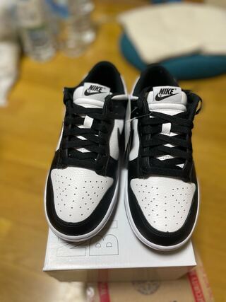 nike dunk low panda by you 23.5cm