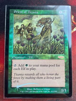 Priest of Titania English foil FNM promo