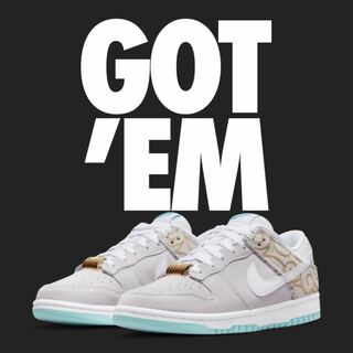 NIKE Dunk Low Barber Shop Grey 26.5cm 26.5cm