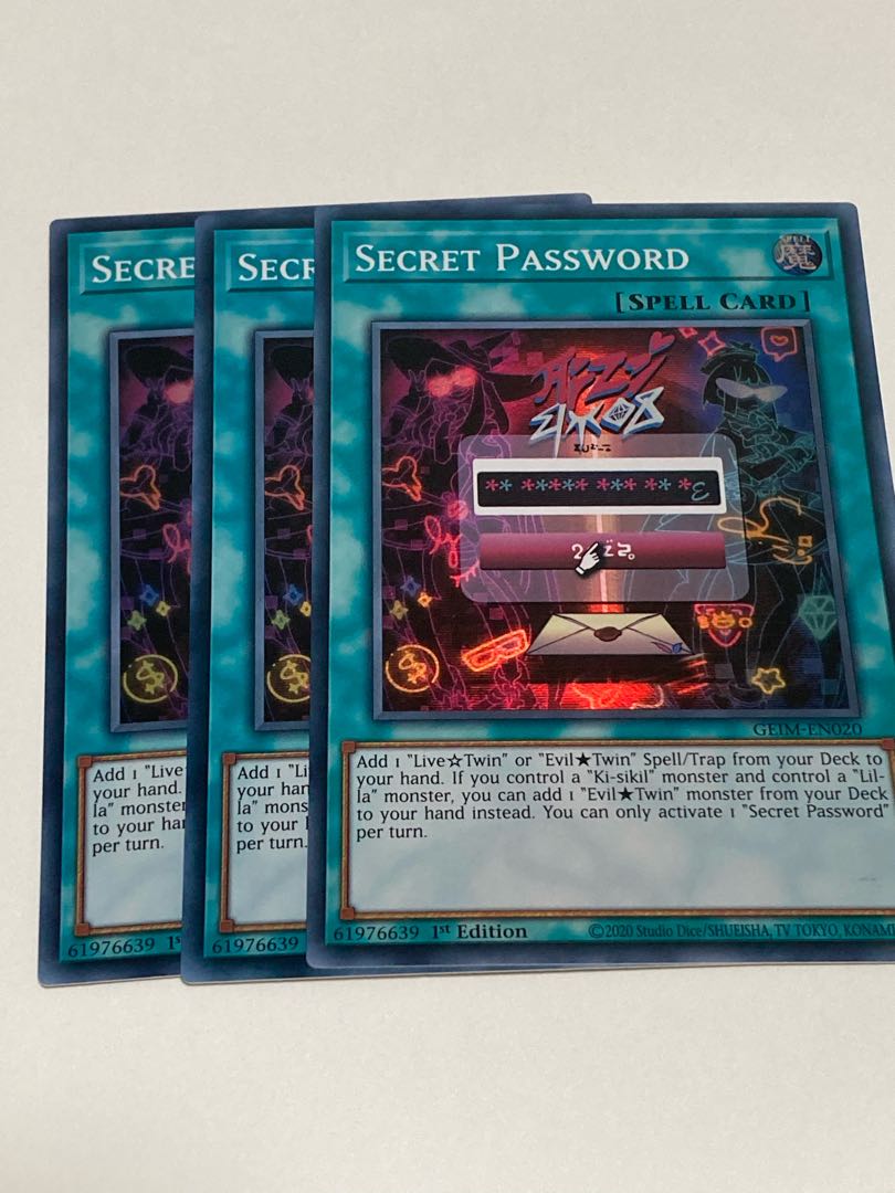 Secret Password English EU version 3 copies