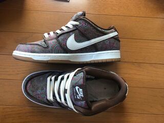 ナイキ SB ダンク ロー PRM ブラウンペイズリー 26.5cm 26.5cm