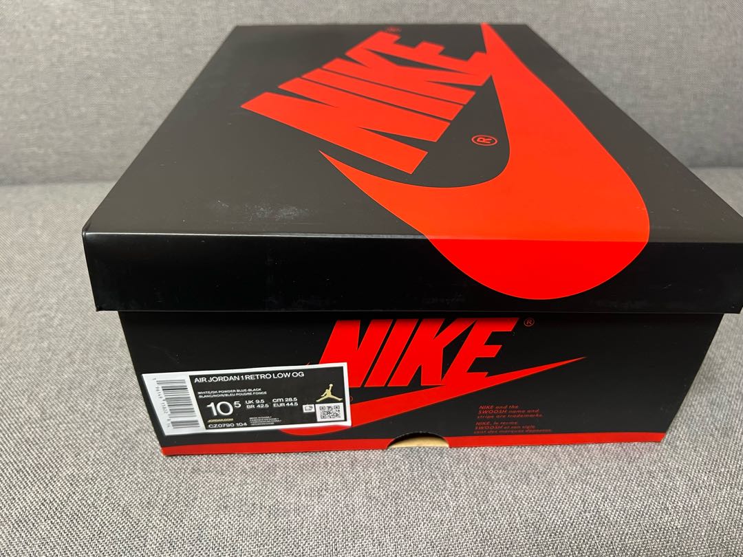 Nike Air Jordan 1 Low OG "Black and Dark 28.5cm