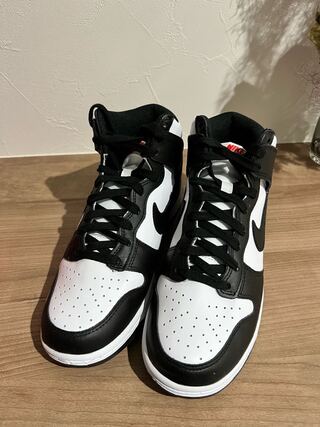 NIKE WMNS Dunk High "Black and White" 24cm 24cm