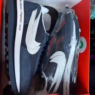 Fragment × sacai × Nike LD Waffle "Blackended Blue" 26.5cm