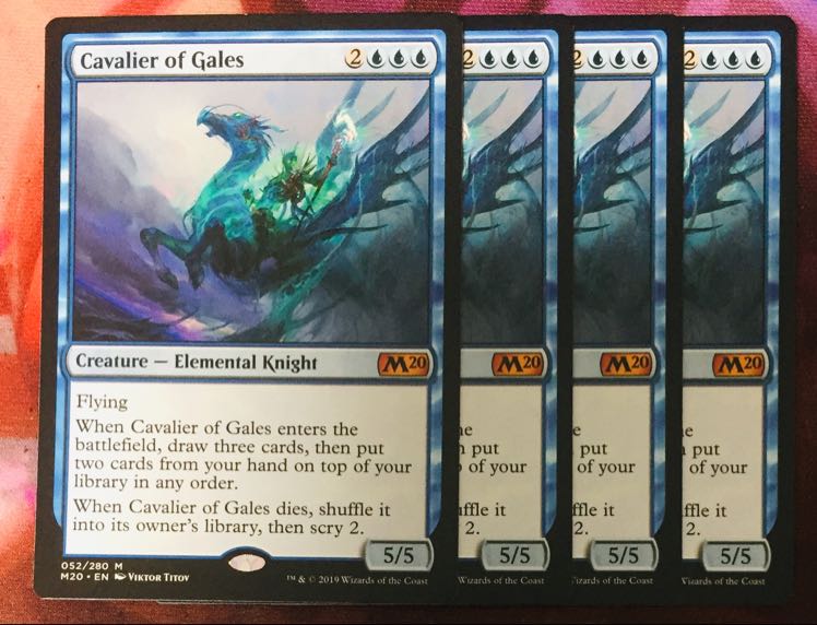 MTG cavalier of gales M20 English 4 Cavalier of Gales