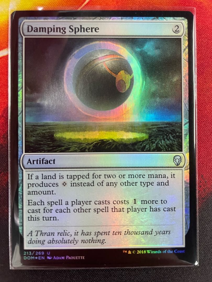 Damping Sphere English foil DOM