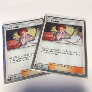 鮫島様専用　マサキの解析R2枚