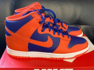 Nike Dunk High Retro "Orange and Deep Royal" 30cm