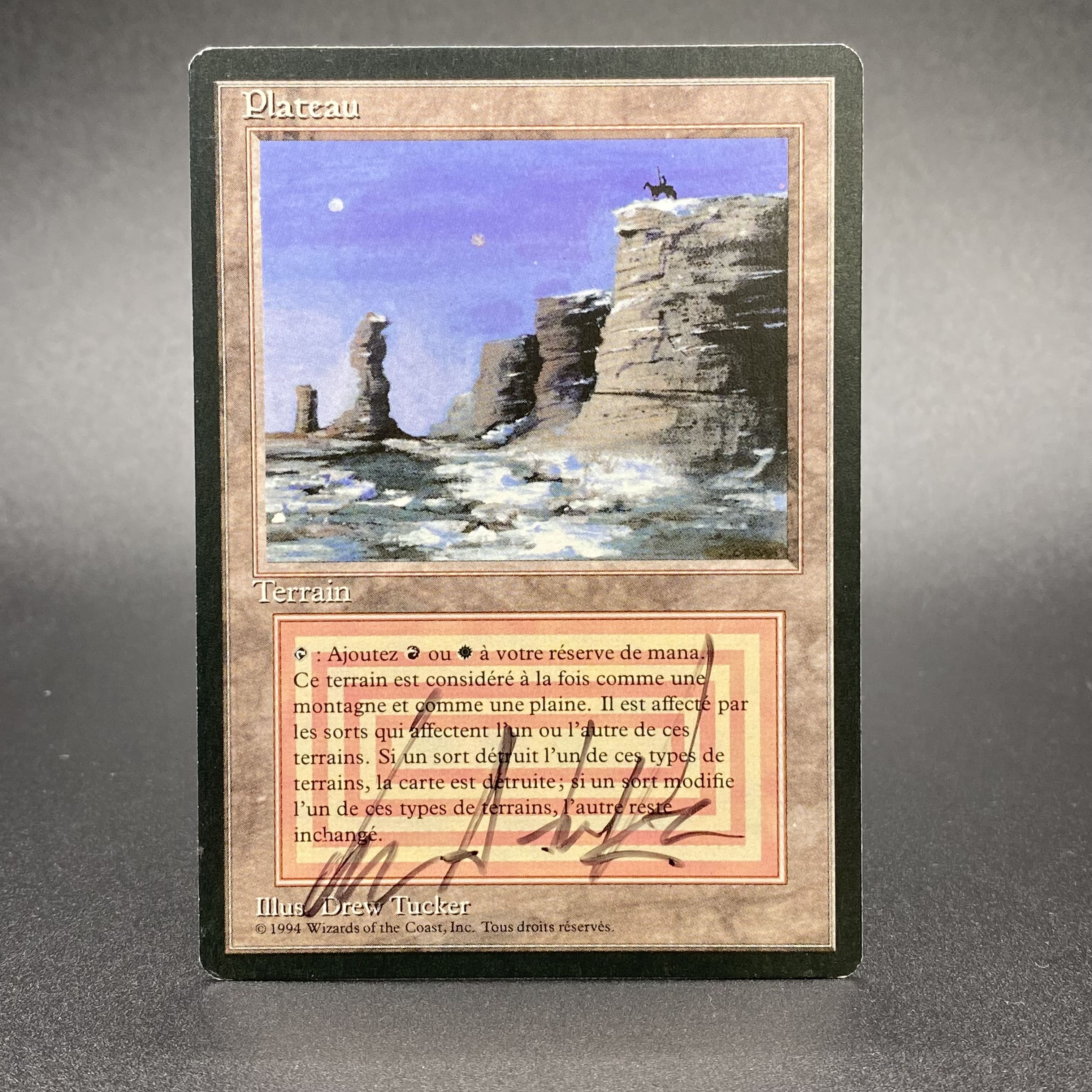 Plateau 3ED autograph card