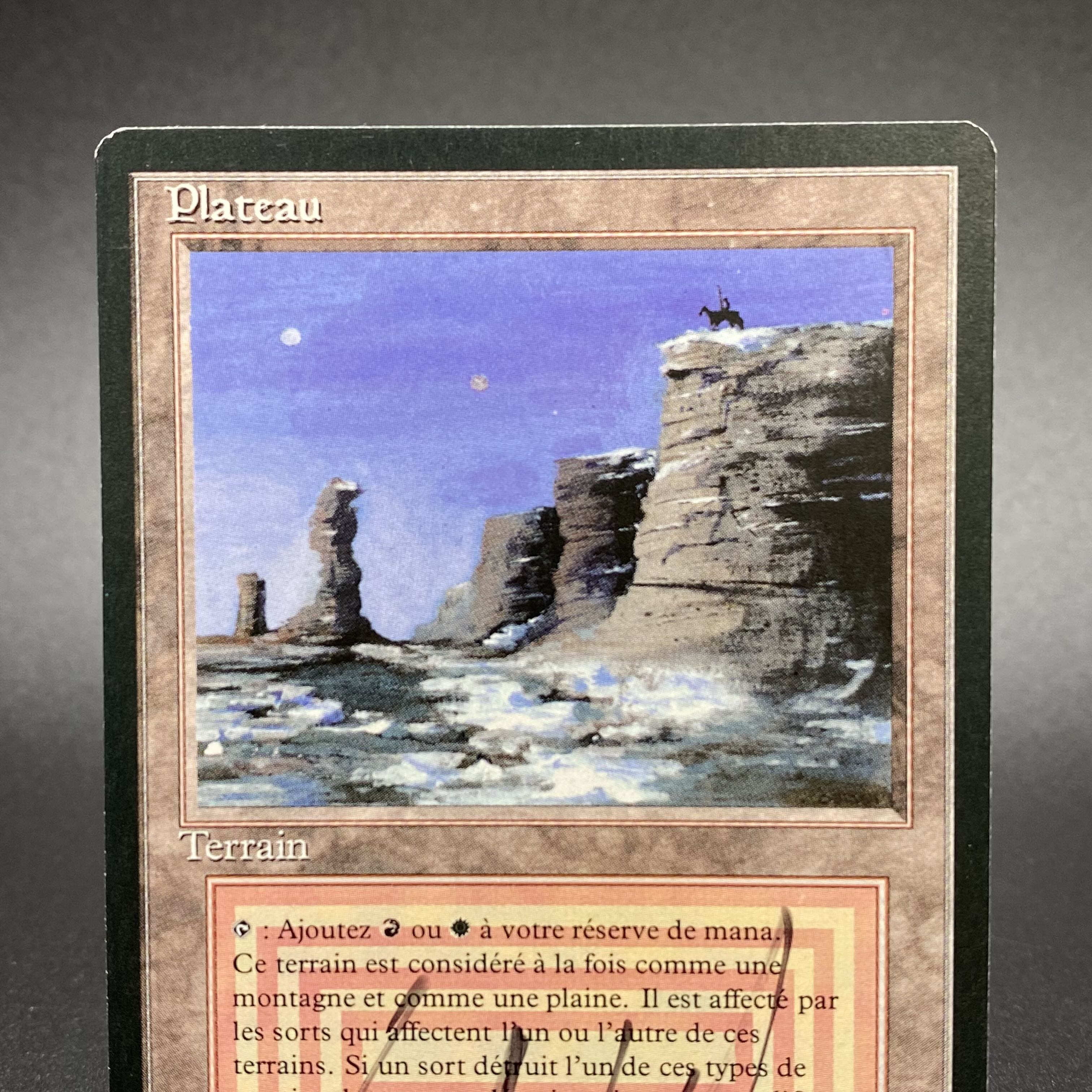 Plateau 3ED autograph card