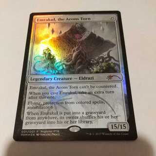 (最終値下げ)Emrakul, the Aeons Torn（引き裂かれし永劫、エムラクール）【Foil】[RPTQプロモ]