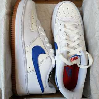 【25cm】 NIKE AIR FORCE 1 GS WHITE ROYAL GUM 25cm