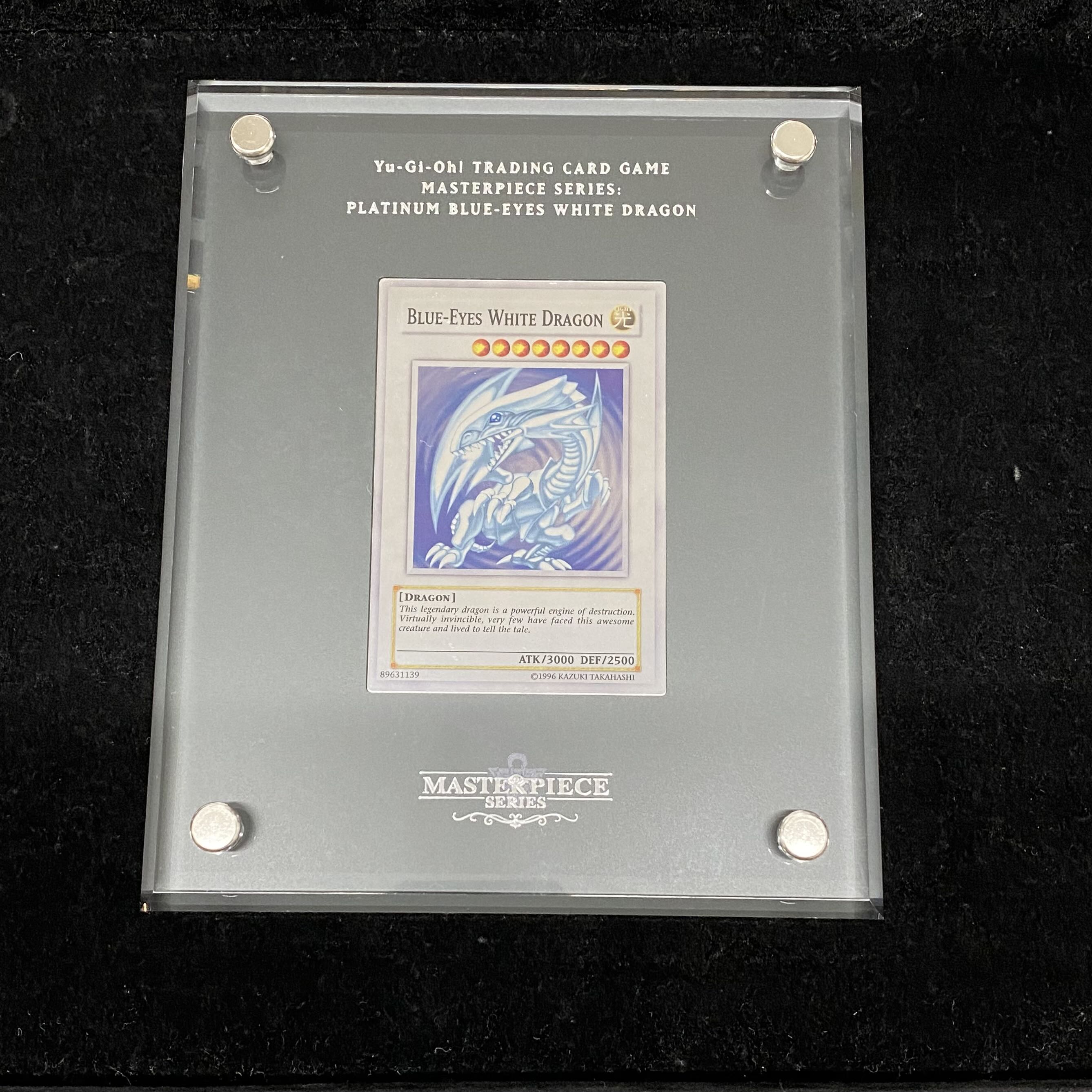 青眼の白龍/BLUE-EYES WHITE DRAGON 純銀 英語版 No.0120EU 証明書付 箱・段ボール付