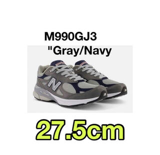 New Balance M990GJ3 "Gray/Navy 27.5cm