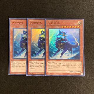 b304 大狼雷鳴 スーパーレア 3枚セット 遊戯王 トレトレ